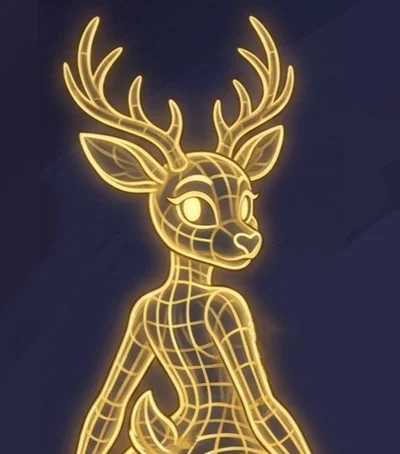 Sarah the Christmas LED Wireframe Reindeer Decoration (Limited)