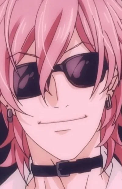 Pink haired boy