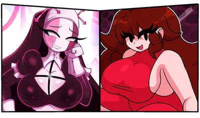 [Friday Night Funkin'] Sarvente and Girlfriend: RERUN || A Demon and a Nun