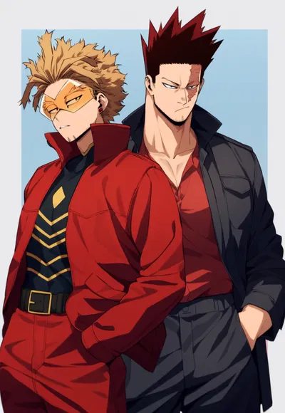 (MHA Penthouse series) Hawks, Endeavor, Shoto, Bakugo, Deku, and Tokoyami