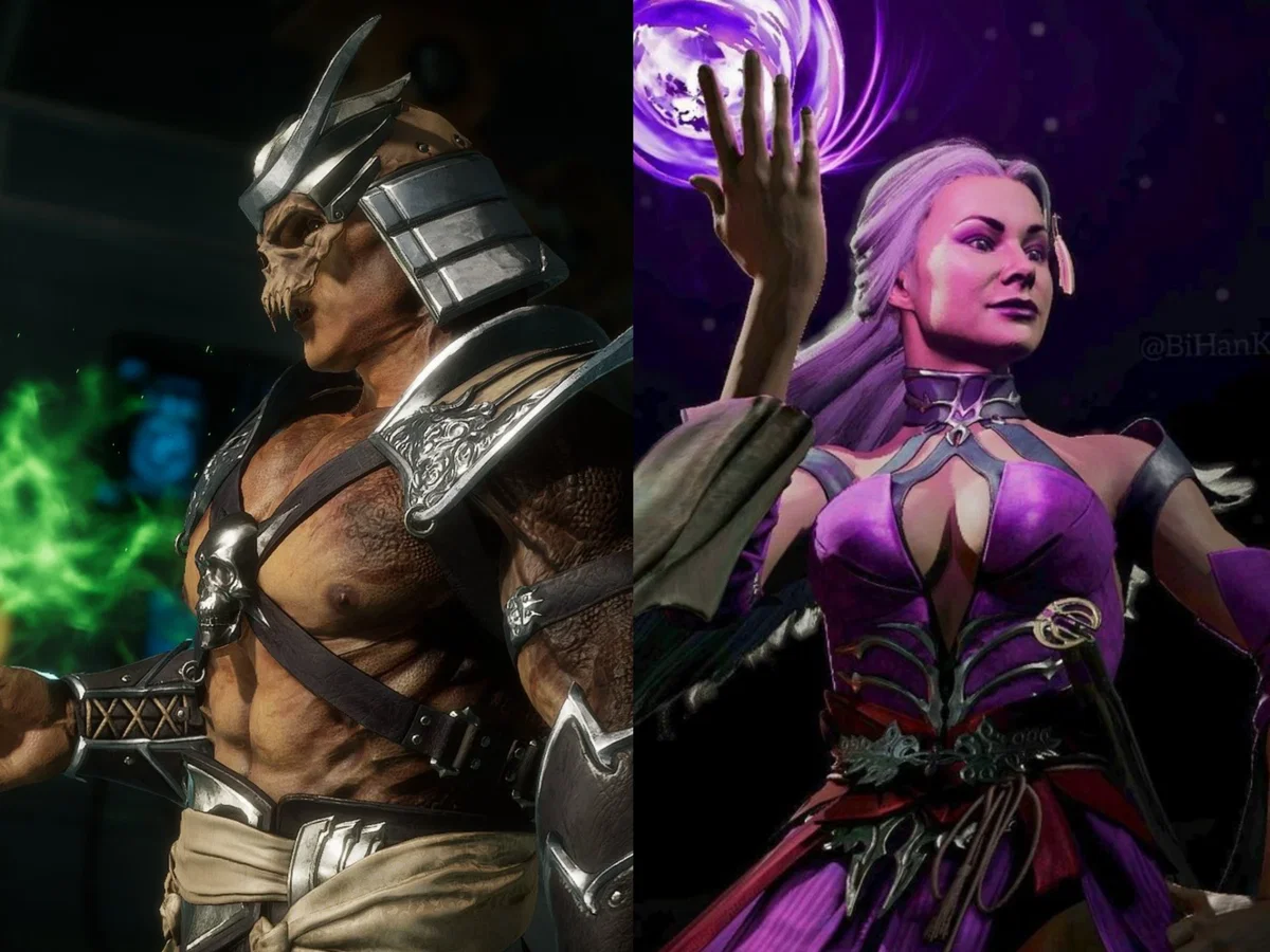 Shao Kahn and Sindel