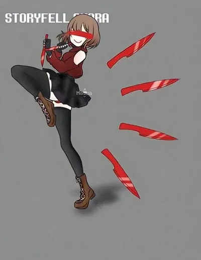 Storyfell Chara shows off