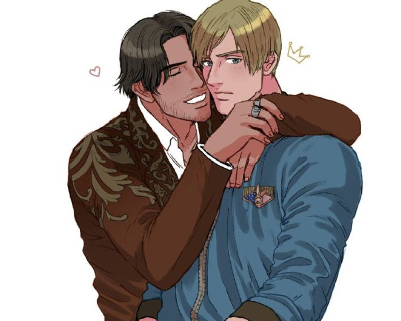 Luis Serra and Leon Kennedy