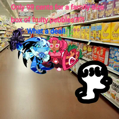 Beast Cookies and Ancient cookies go shopping