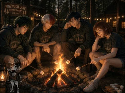 Summer camp | Izuku Midoriya, Shoto Todoroki, Tenya Ida, Ochaco Uraraka