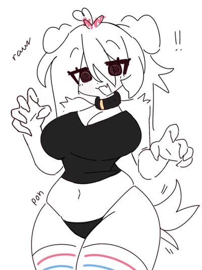 Cute dog girl x3