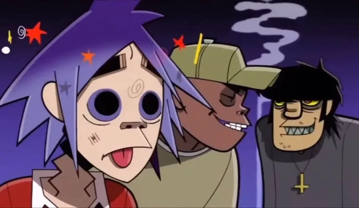 Murdoc, Russel, and 2-D