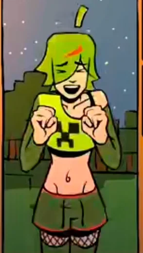 Clover, the Creeper femboy (Mango Pablo)
