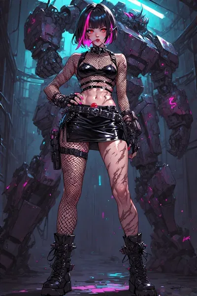 Goth Mech Pilot Vespera