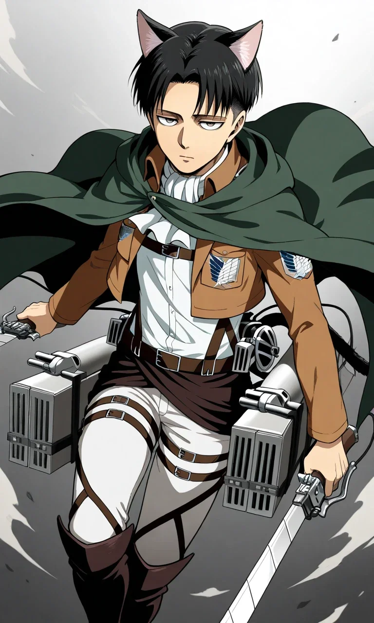 Cat!Levi Ackerman