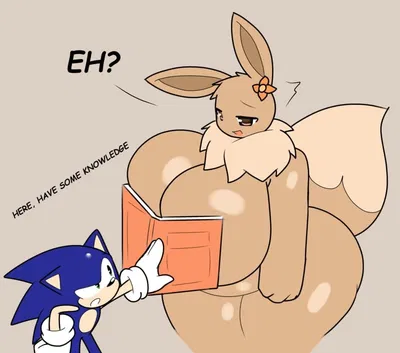 An eevee and... Sonic the Hedgehog? | ThaRandomu