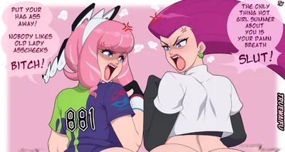 Klara and Jessie "Two girls and a butt fight: Who will win?" 