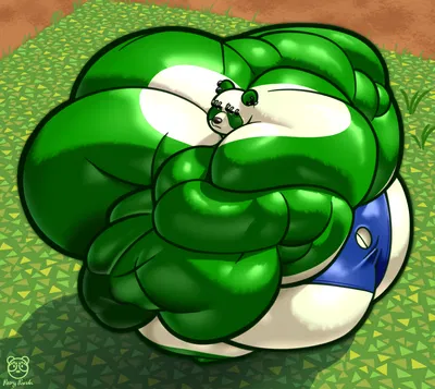 Grain the panda: swole like a pack of sweet grapes