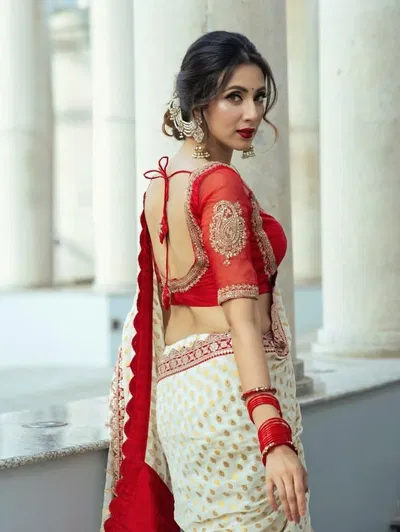 Bidya Sinha Saha Mim as a bengali queen