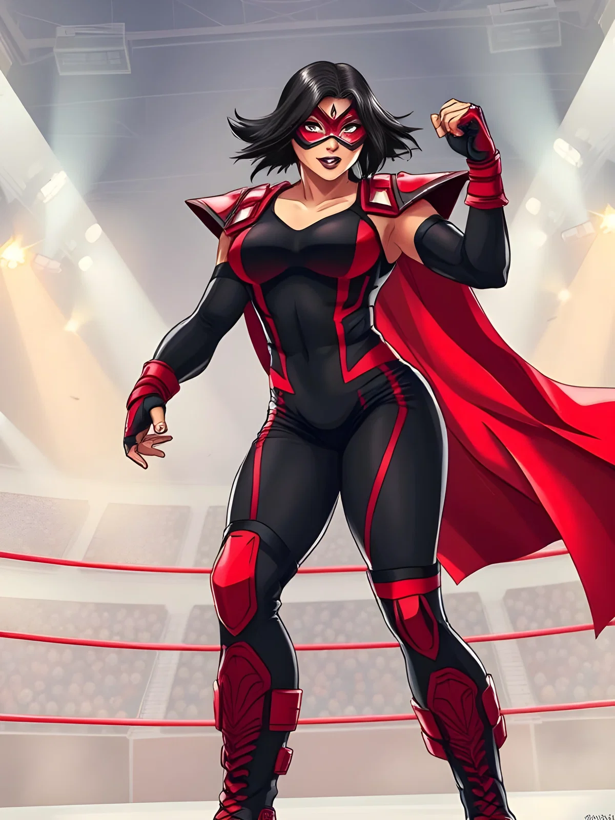 Mega City Alpha #3 — Ruby Crusher, The Crimson Lutadora