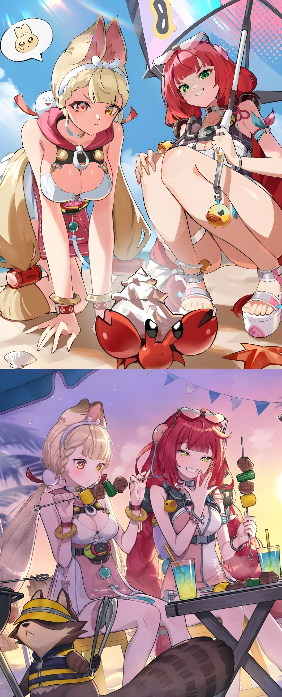 Alice and Yuzuha | ZZZ | Summer Episode 