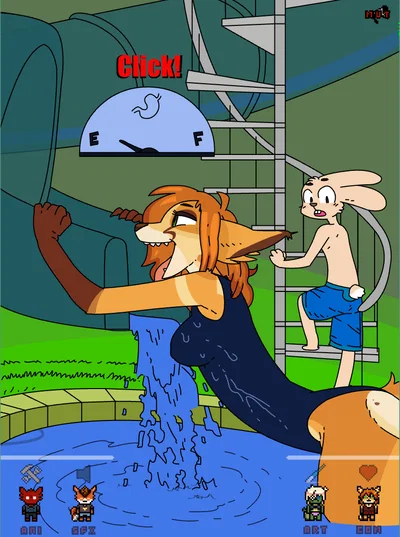 waterslide fox - -