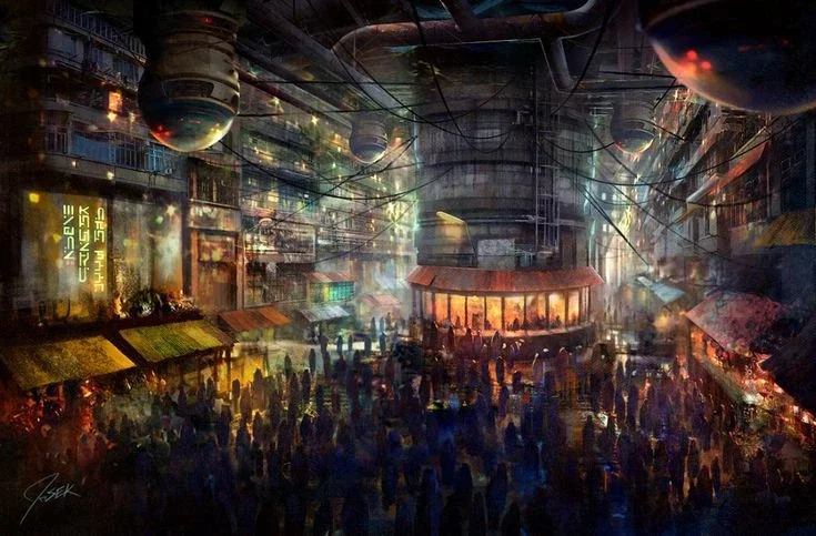 Cyberpunk Slave Market || Slave pov