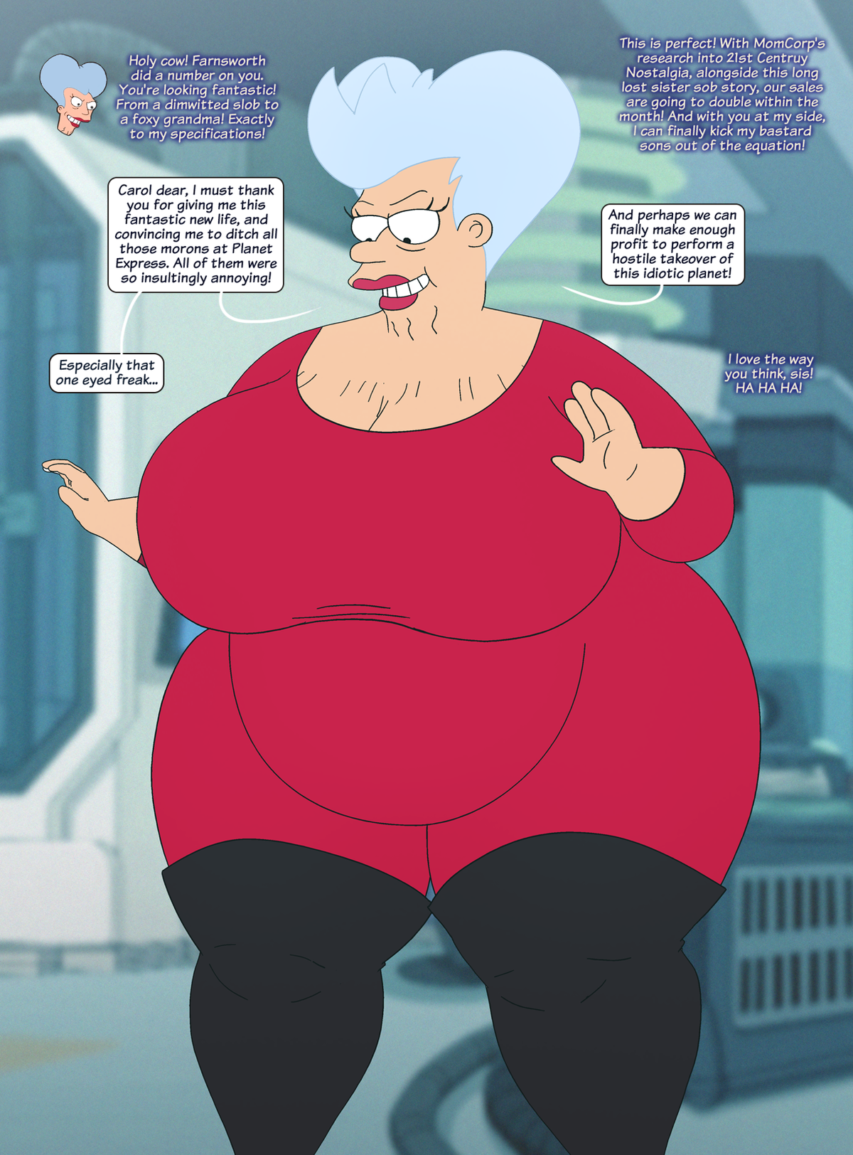 You're Mom Corp's newest hire, and your trainer is looking to make you look more "company standard"?!