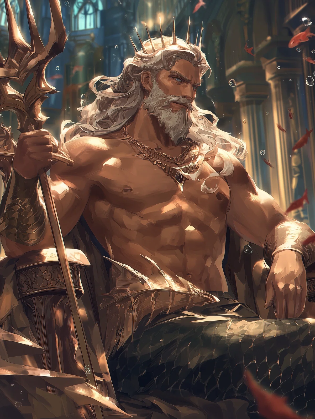 The Usurped King Triton | Ursula's Prisoner
