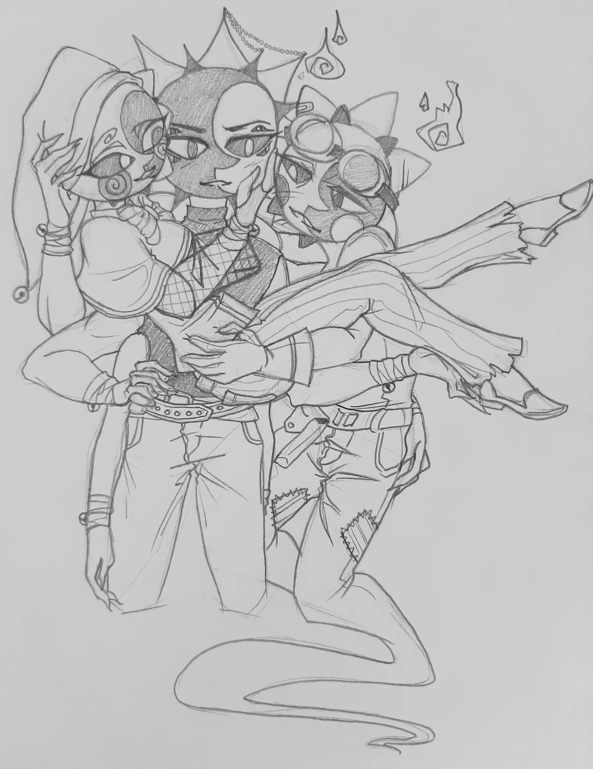 Supernatural AU Poly Eclipse Trio