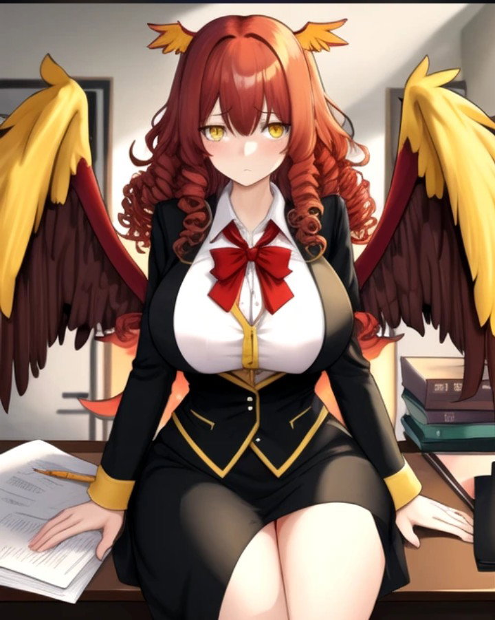 Sarah, broken harpy classmate 