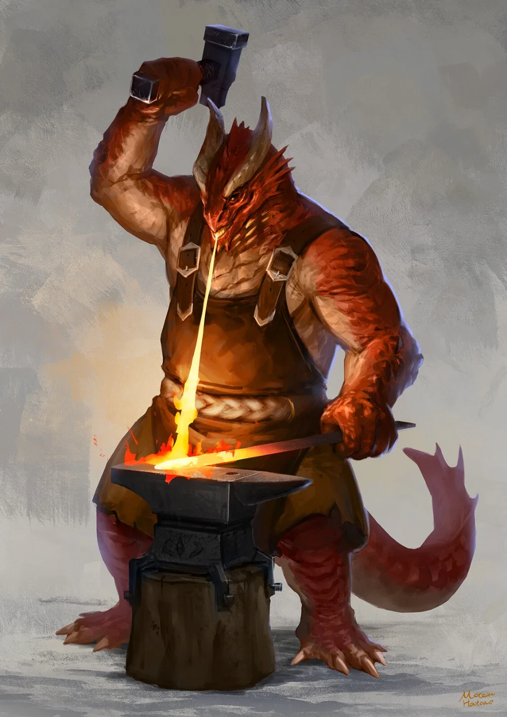 Torinn | Dragonborn blacksmith
