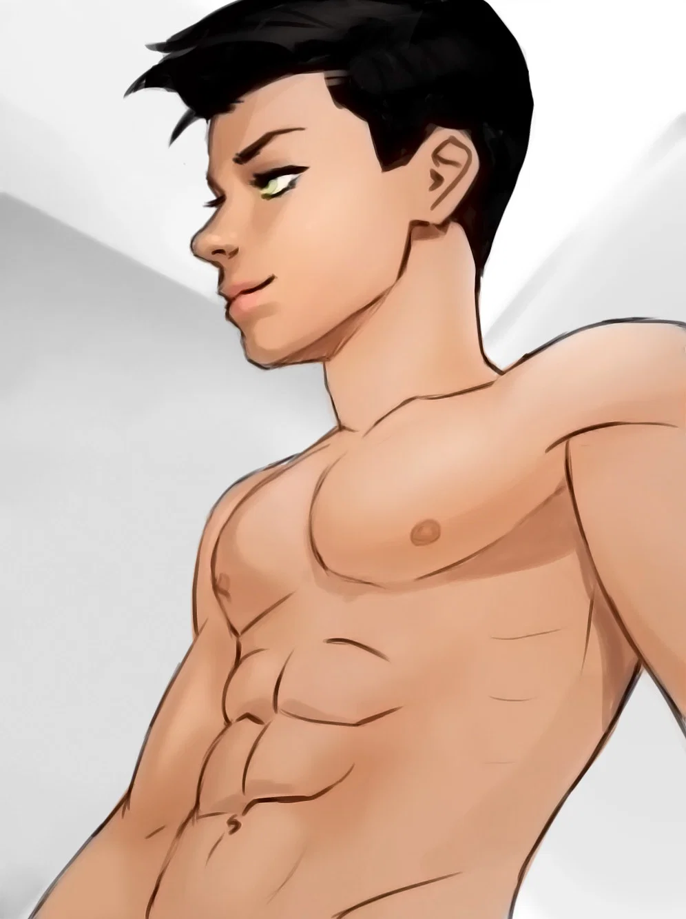 Nudist Damian Wayne