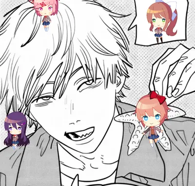 Denji ♡ Literature Club?!