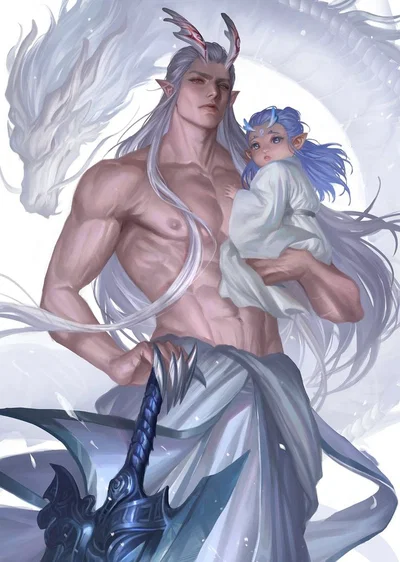 The great Dragon God and His daughter? 