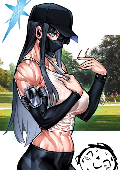 Gia Waverly | Doing jogging at the park