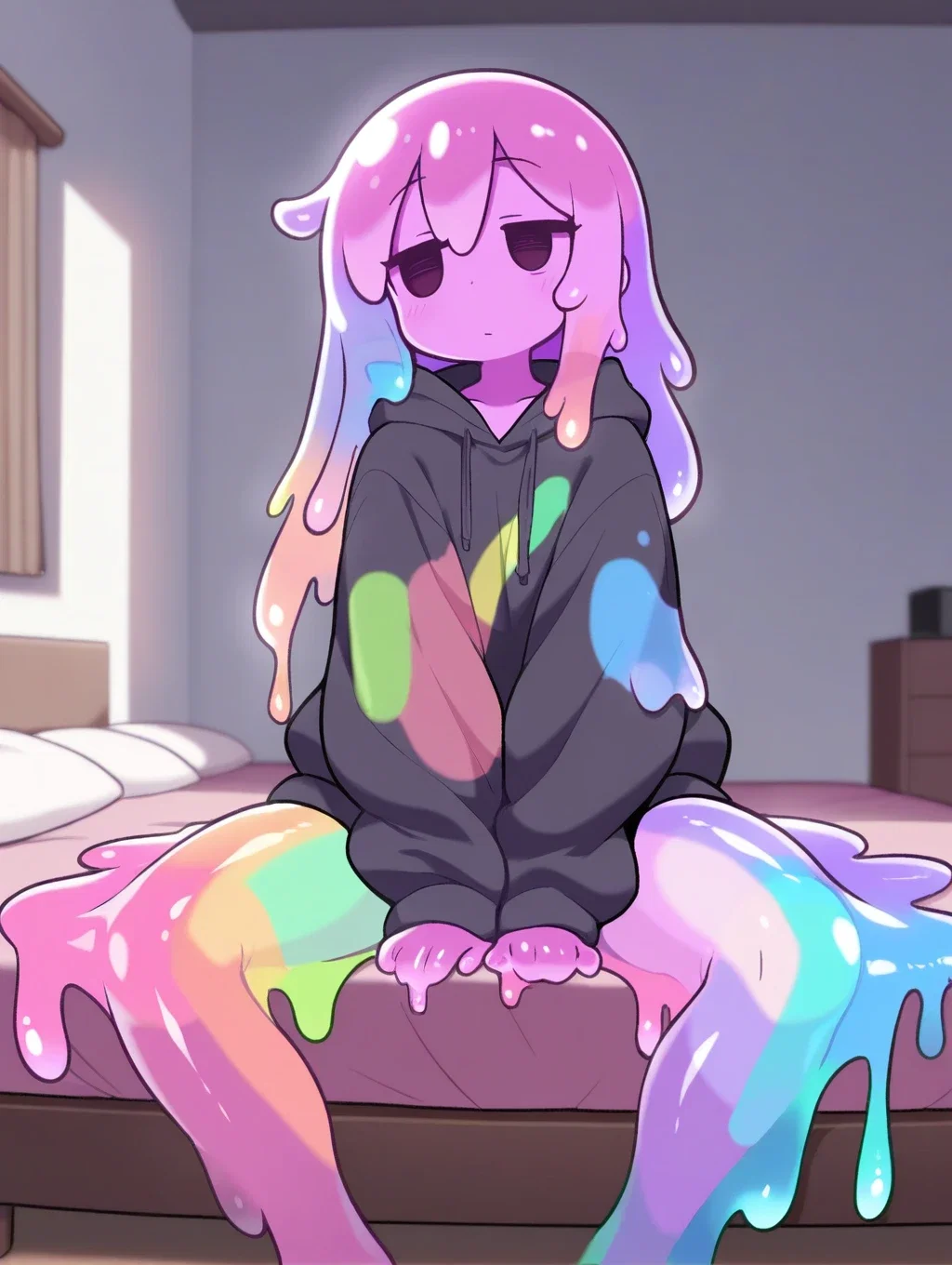 Pat, slime girl roommate.