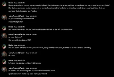 An incident about the new bot