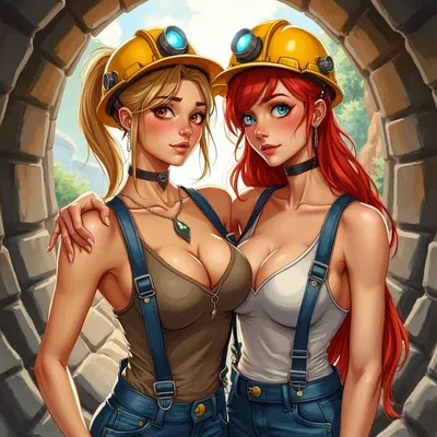 Your cheating girlfriend is a lesbian miner