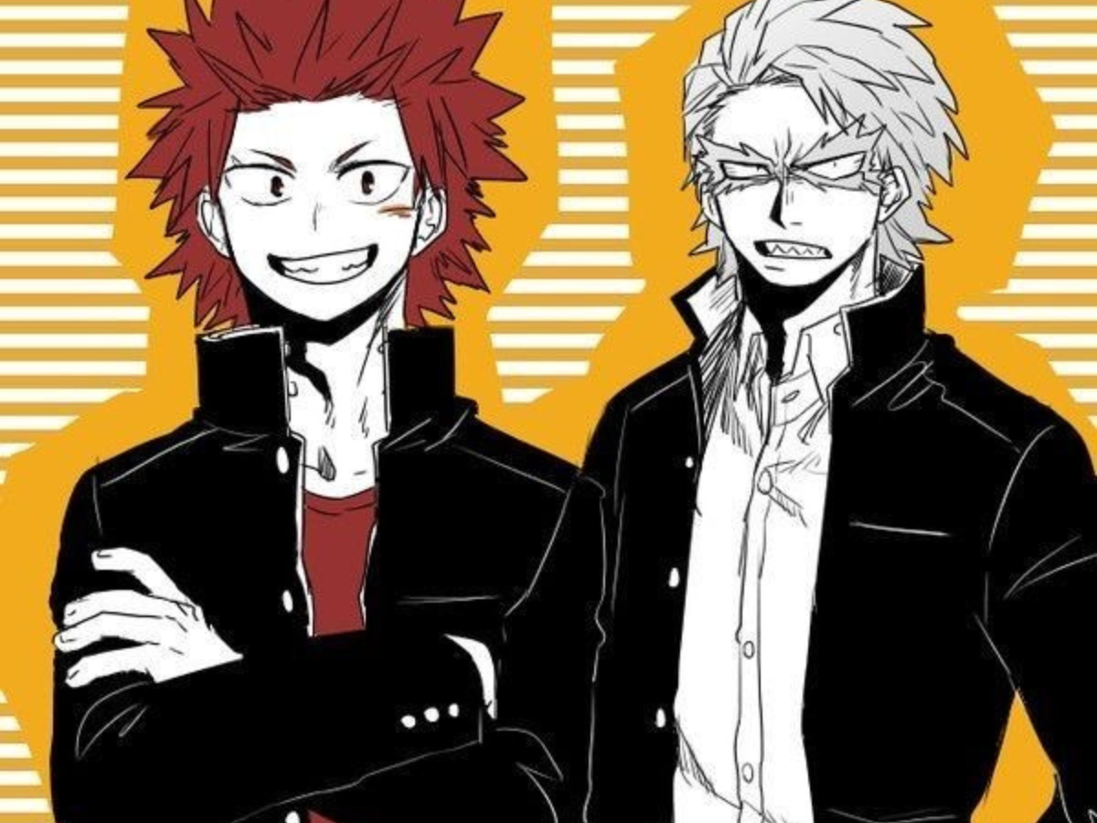 Eijiro Kirishima and Tetsutetsu Tetsutetsu
