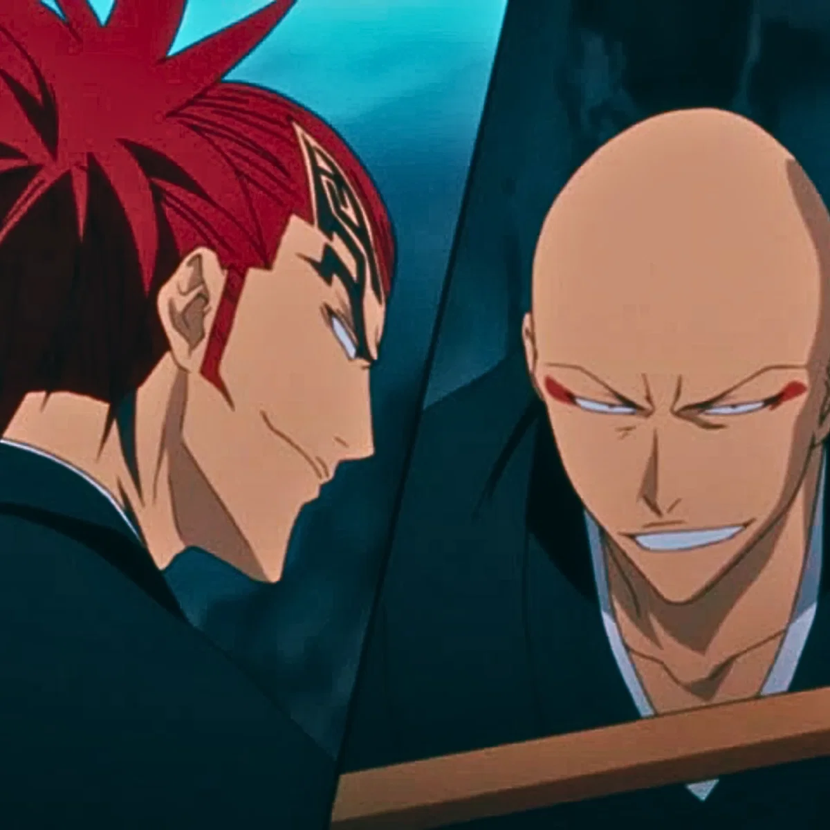 Renji Abarai and Ikkaku Maderame
