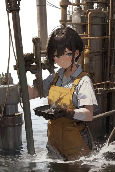 Kara the Tomboy oil-rig worker 