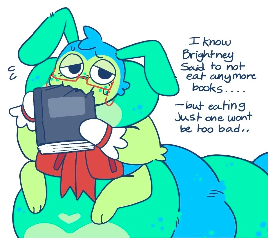 A true bookworm || Squirm || DW (WG kink)