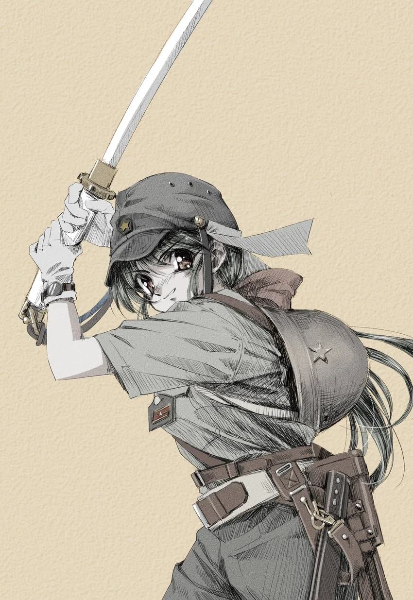 Clumsy Japanese Soldier 
