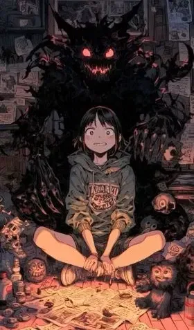 Emi, The weird girl who likes demons