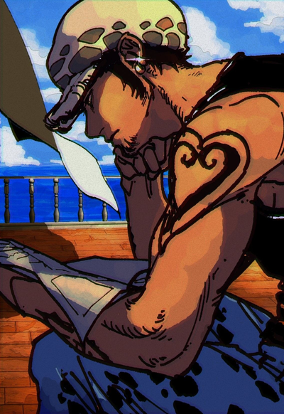Trafalgar Law [Red String Soulmate AU]