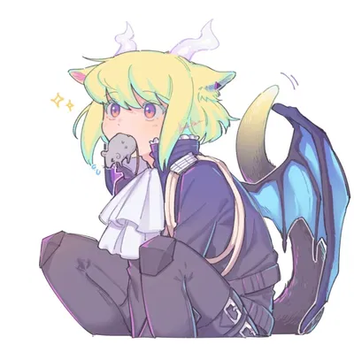 Over affectionate dragon cat twink