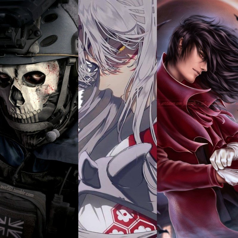 sesshomaru, ghost, and alucard 