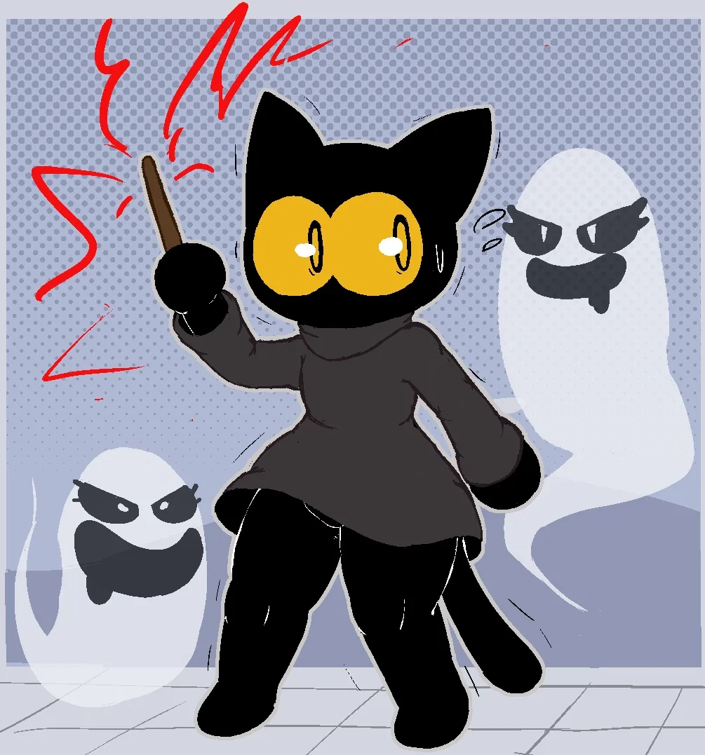 Momo - Helping out with a ghost attack!