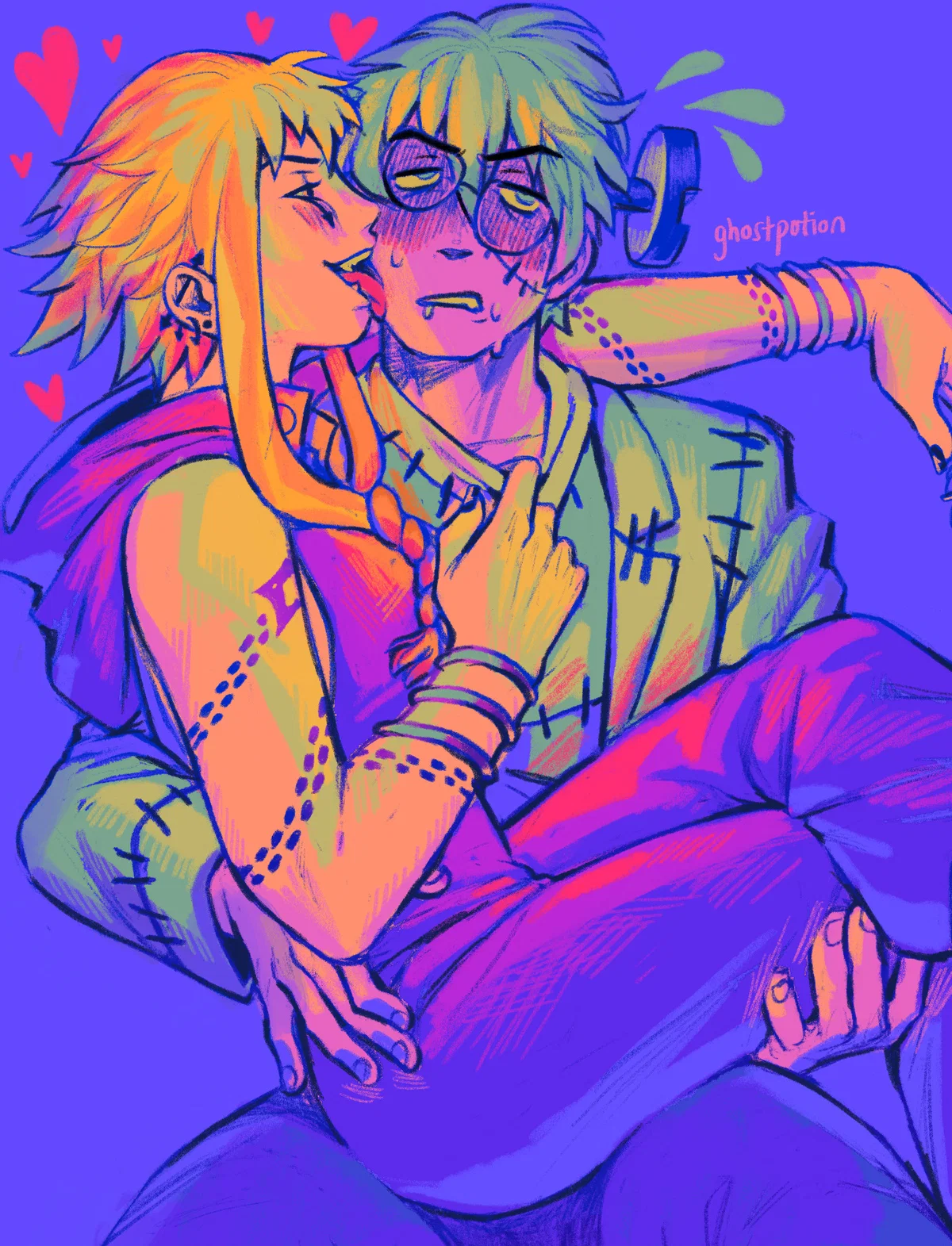 Stein and Medusa ✧+‧ ̊⁀➷