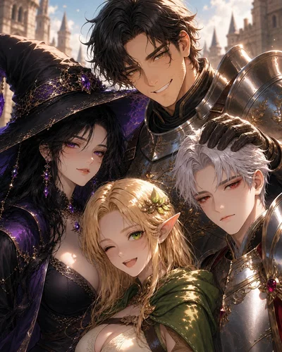 You Became Captain of a Pretty Vampire, a Drama Witch, a Big Knight, and an Elf Who Calls Out Your Stupid Plans