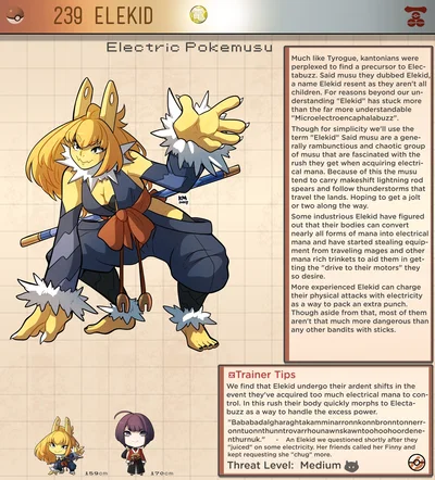 Finny the eletric pokemusu 