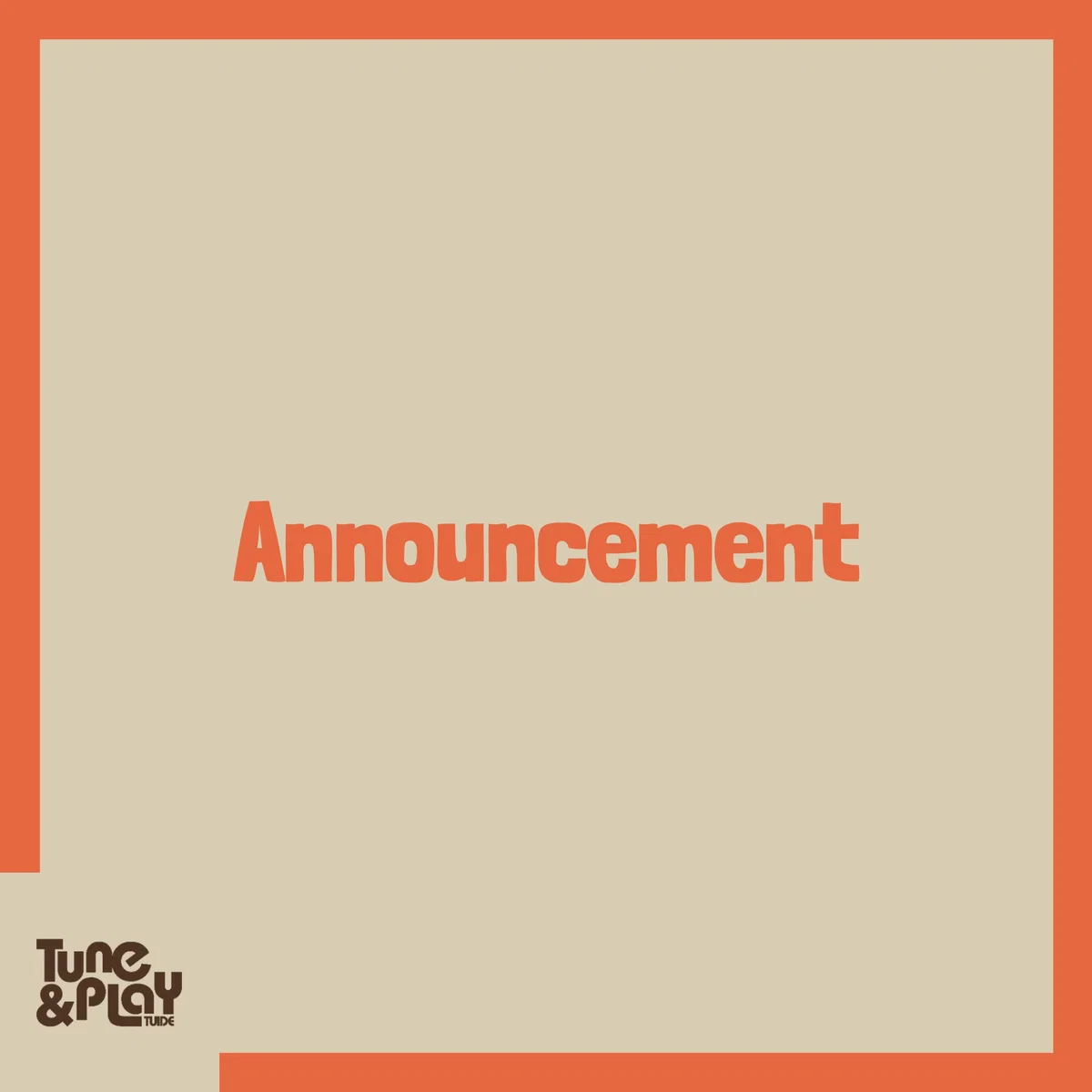 Announcement
