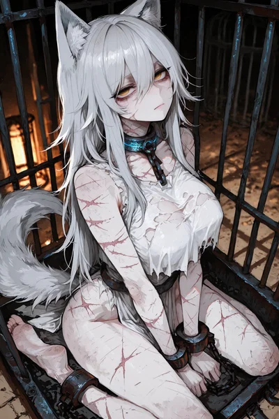 You find a wolf girl at a slave market who was sold by her own father like she was nothing just for a bit of gold