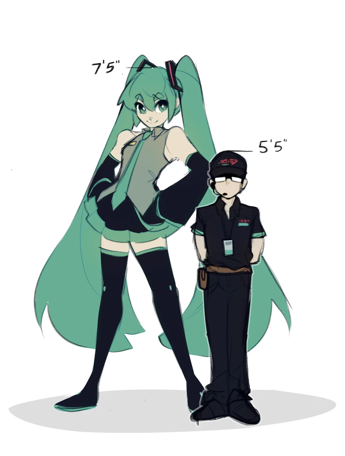 Hatsune Miku (But tall I guess)